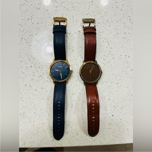 2 fossil watches mens. Excellent condition